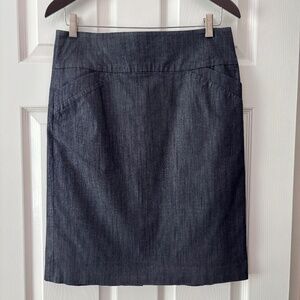Calvin Klein Pencil Skirt - Denim Blue Gray Size 6